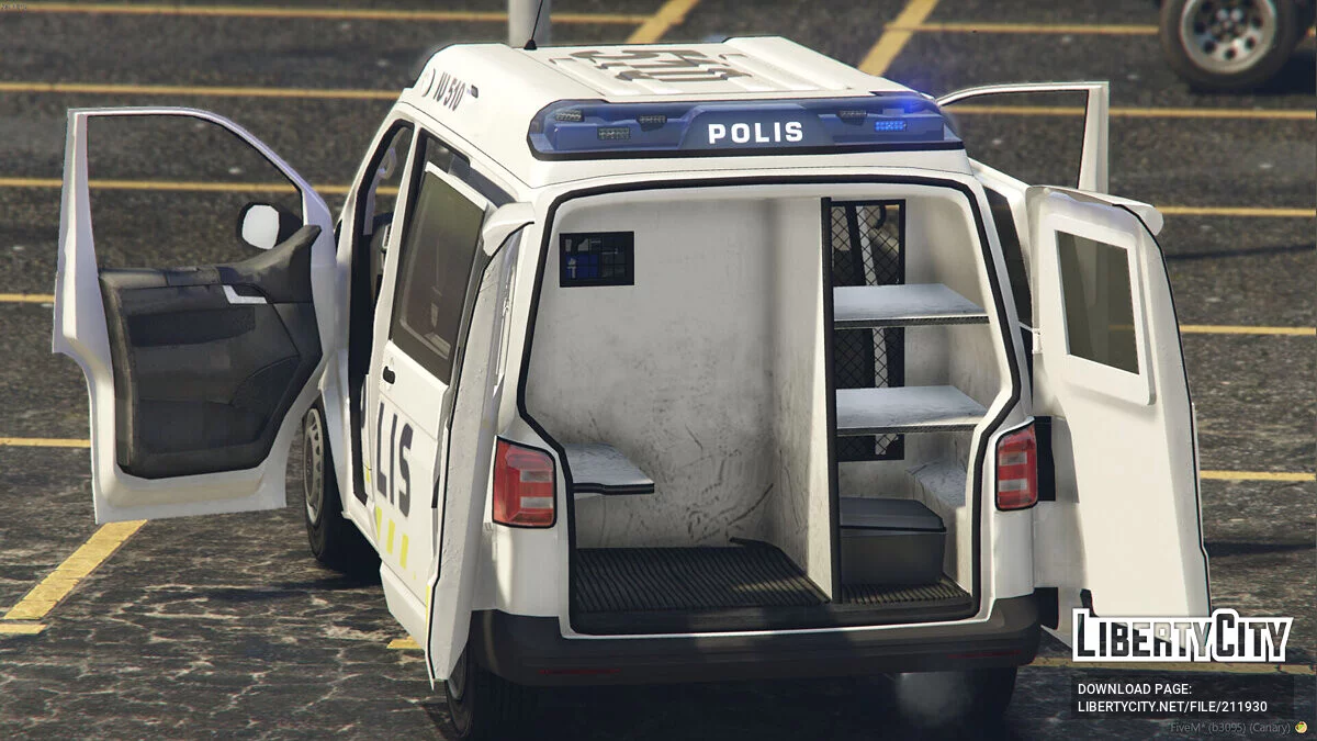 Финская полиция Volkswagen Transporter T6 «Poliisiauto» / GTA 5