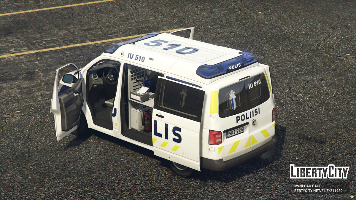 Финская полиция Volkswagen Transporter T6 «Poliisiauto» / GTA 5