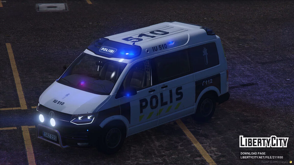 Финская полиция Volkswagen Transporter T6 «Poliisiauto» / GTA 5
