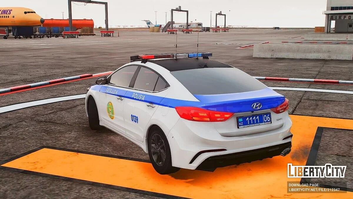 Hyundai Elantra Sport AD 2017 - Patruldik Polisia (Addon, nonELS) v1.0 / GTA 5