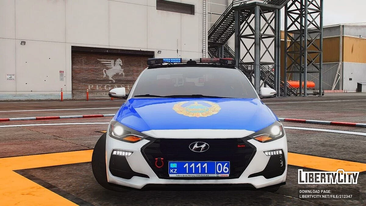 Hyundai Elantra Sport AD 2017 - Patruldik Polisia (Addon, nonELS) v1.0 / GTA 5