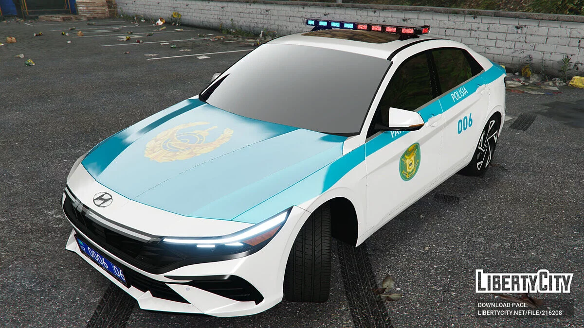 Hyundai Elantra 2024 - Казахстанская полиция / GTA 5