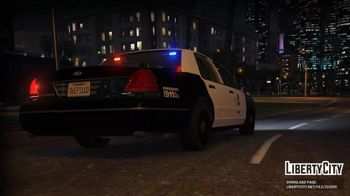 1999 Ford Crown Victoria Slicktop LSPD / GTA 5