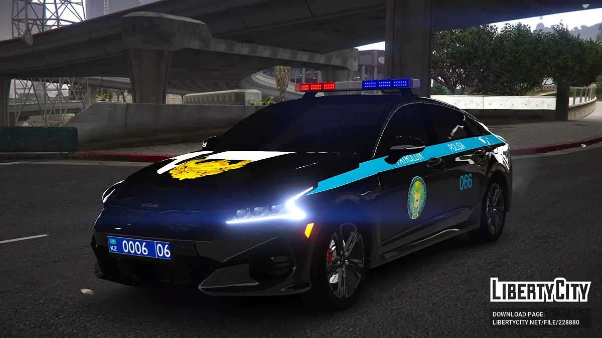 Kia K5 2022 Kazakhstan police [ NON ELS | Add-On ] / GTA 5