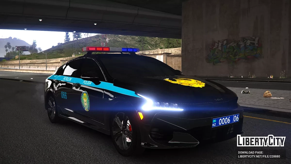 Kia K5 2022 Kazakhstan police [ NON ELS | Add-On ] / GTA 5