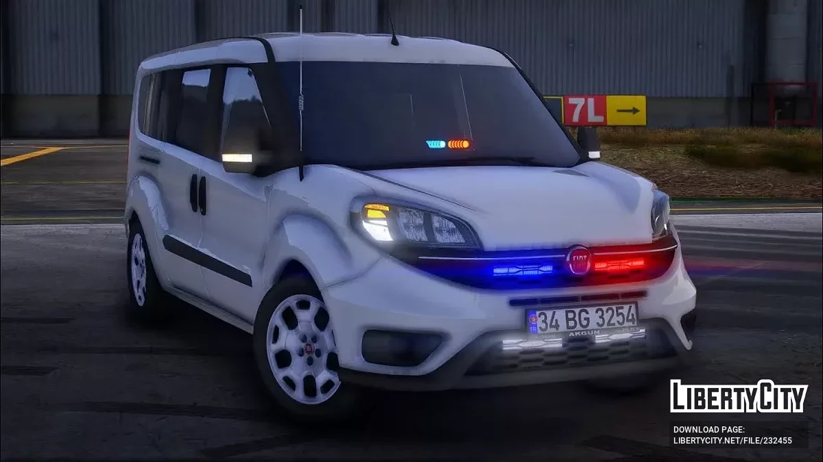 2020 Fiat Doblo Maxi Unmarked Turkish Police / GTA 5