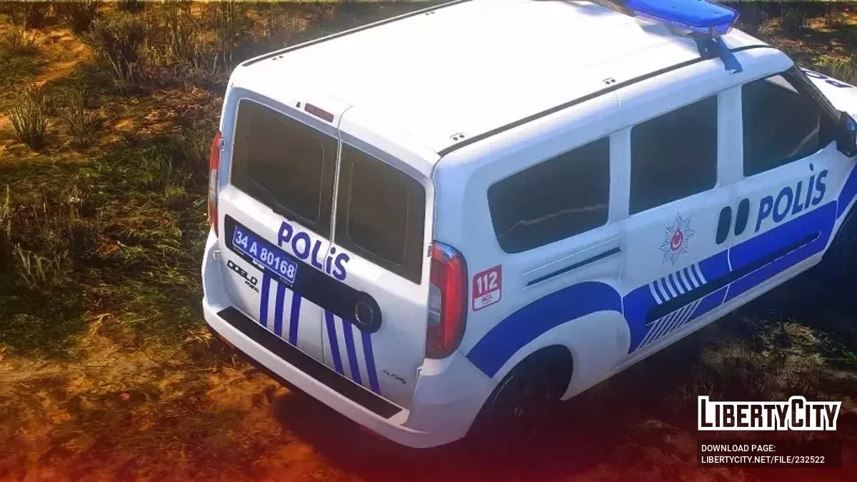 2021 Fiat Doblo Asayiş Polis (Turkish Police) / GTA 5