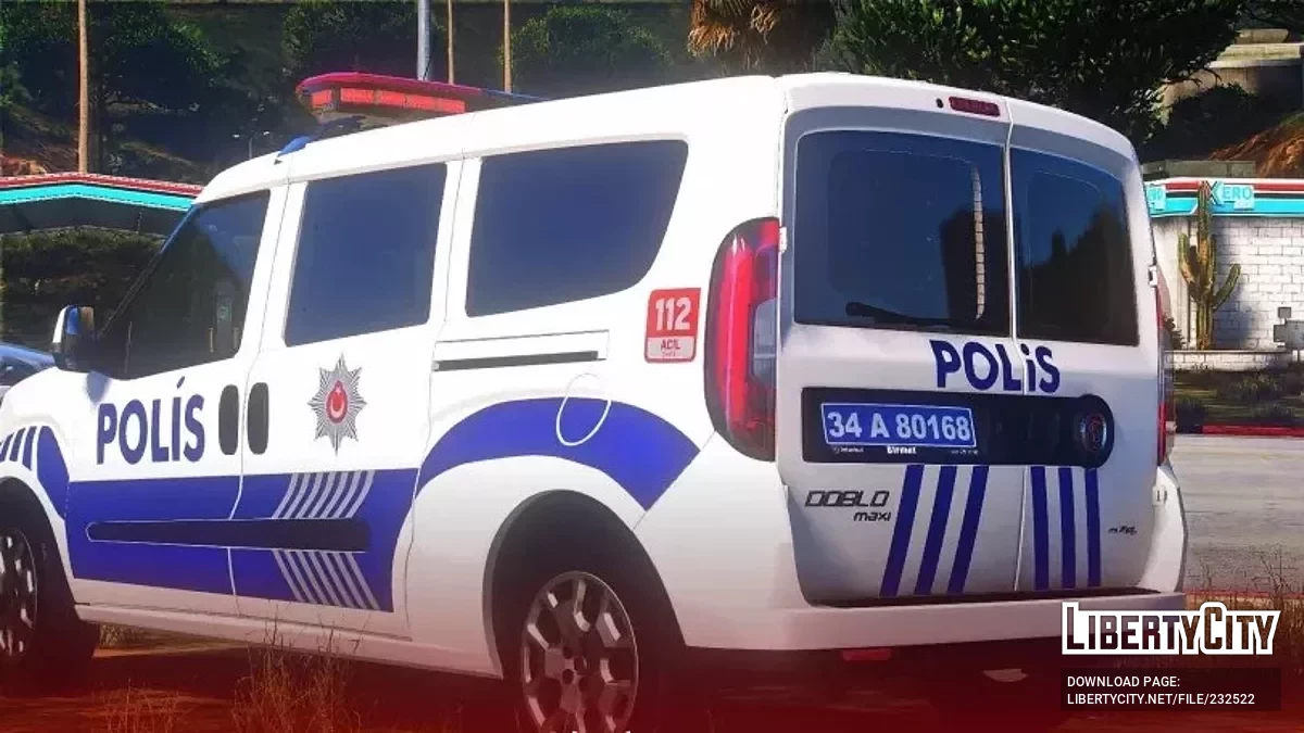 2021 Fiat Doblo Asayiş Polis (Turkish Police) / GTA 5