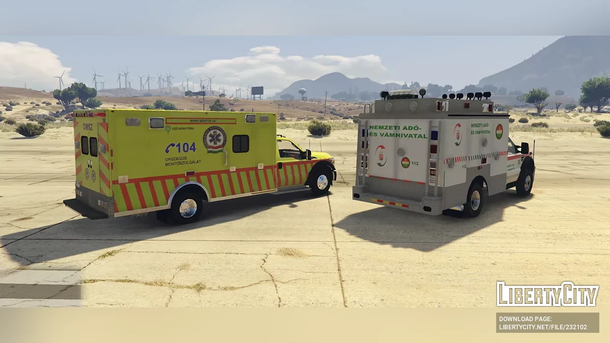 Венгерский модпак cлужбы экстренной помощи (поддержка FiveM) / GTA 5