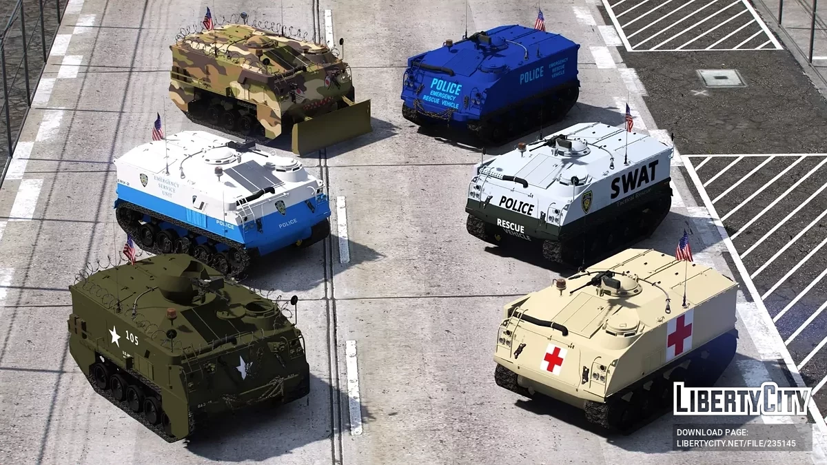 1952 M75 Armored Personnel Carrier [Animated, Vehfunc, Legacy] / GTA 5