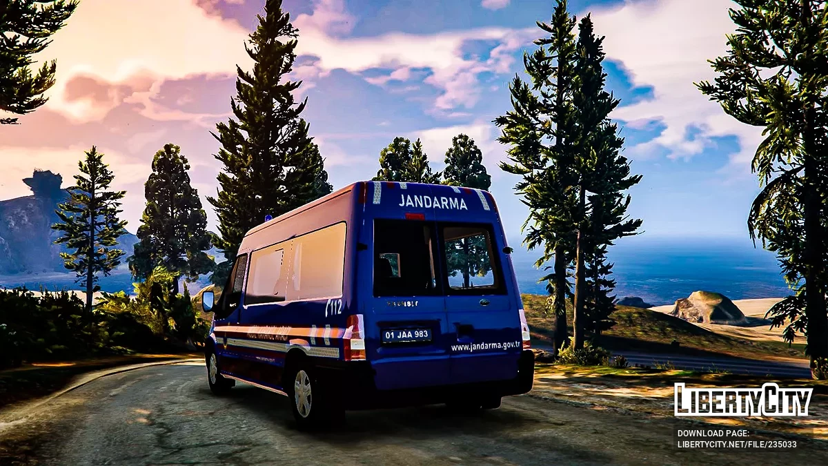 Форд Транзит Mk7 Мобильный Полицейский Участок / GTA 5