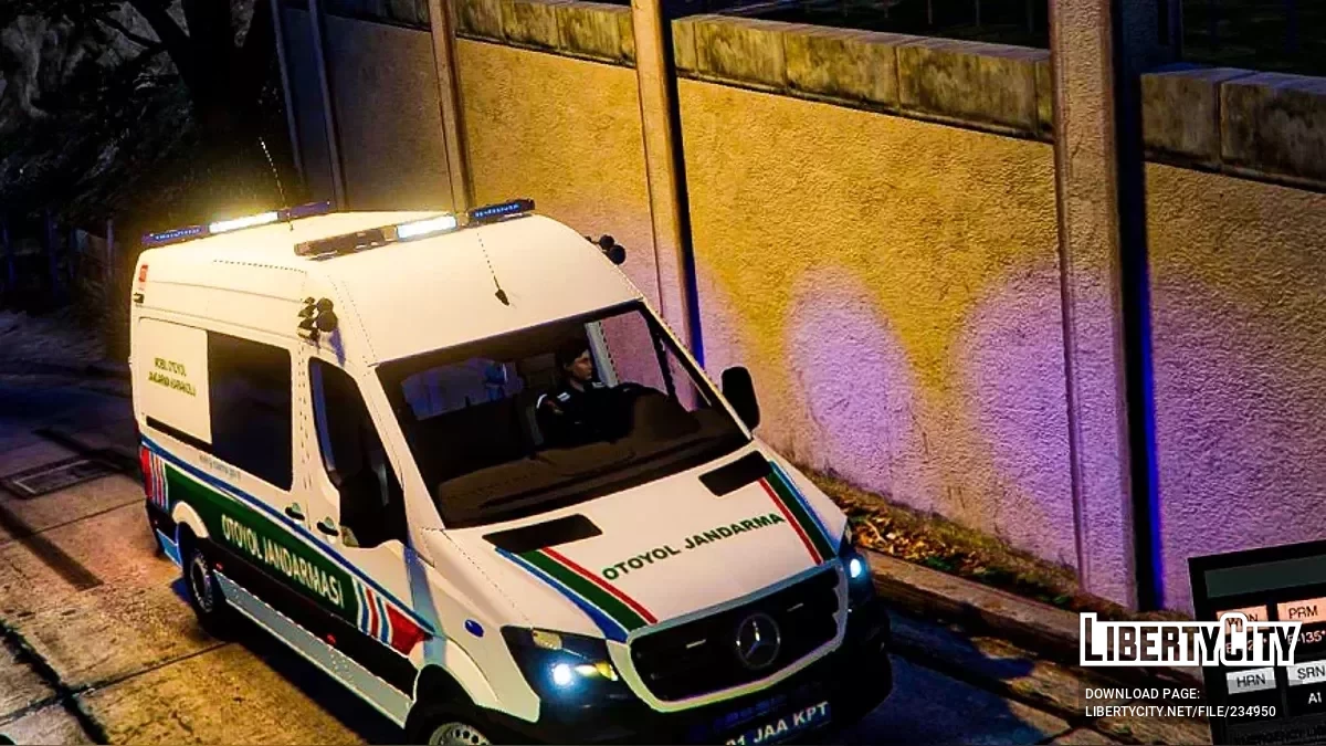 Мерседес Спринтер 2017 | Патрульная машина дорожной полиции / GTA 5