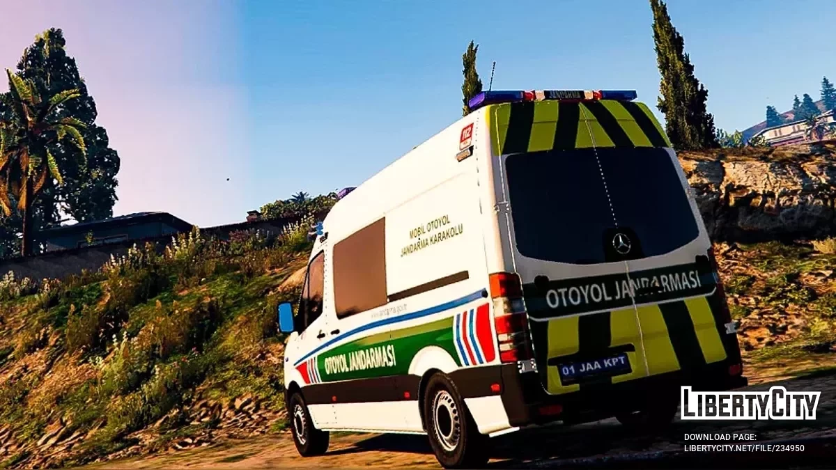 Мерседес Спринтер 2017 | Патрульная машина дорожной полиции / GTA 5