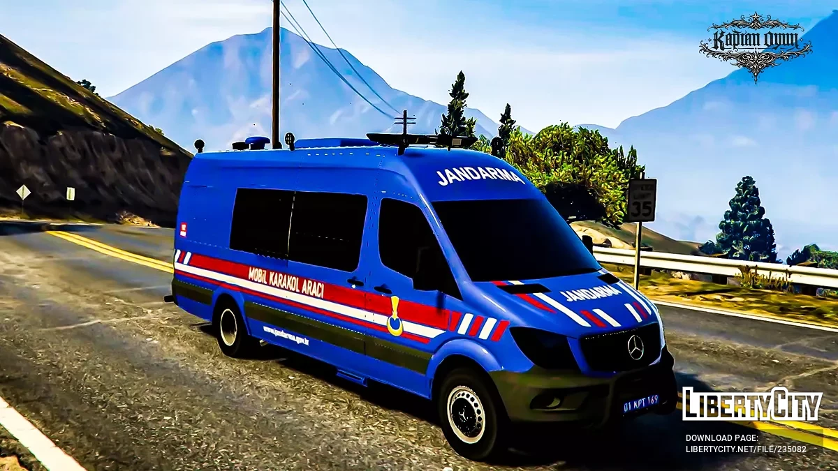 Мобильный участок жандармерии Mercedes Sprinter 2015 / GTA 5