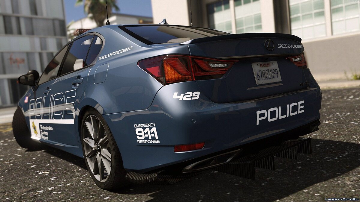 Lexus GS 350 | Hot Pursuit Police [Add-On / Replace | Template] 3.0 для GTA 5 - Картинка #2
