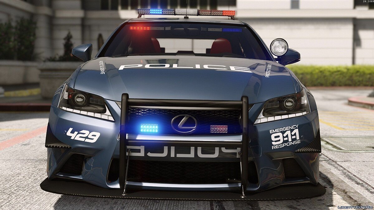 Lexus GS 350 | Hot Pursuit Police [Add-On / Replace | Template] 3.0 для GTA 5 - Картинка #8