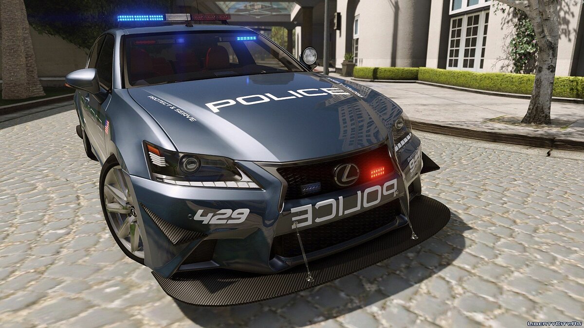Lexus GS 350 | Hot Pursuit Police [Add-On / Replace | Template] 3.0 для GTA 5 - Картинка #9