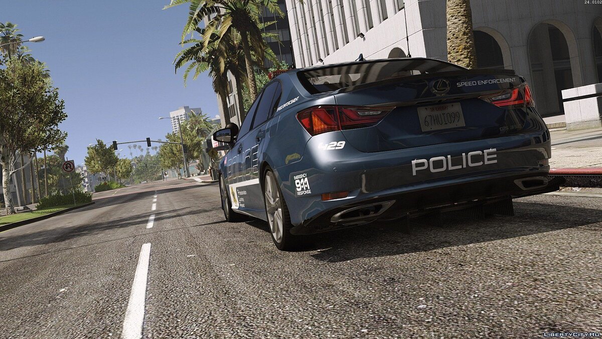 Lexus GS 350 | Hot Pursuit Police [Add-On / Replace | Template] 3.0 для GTA 5 - Картинка #10