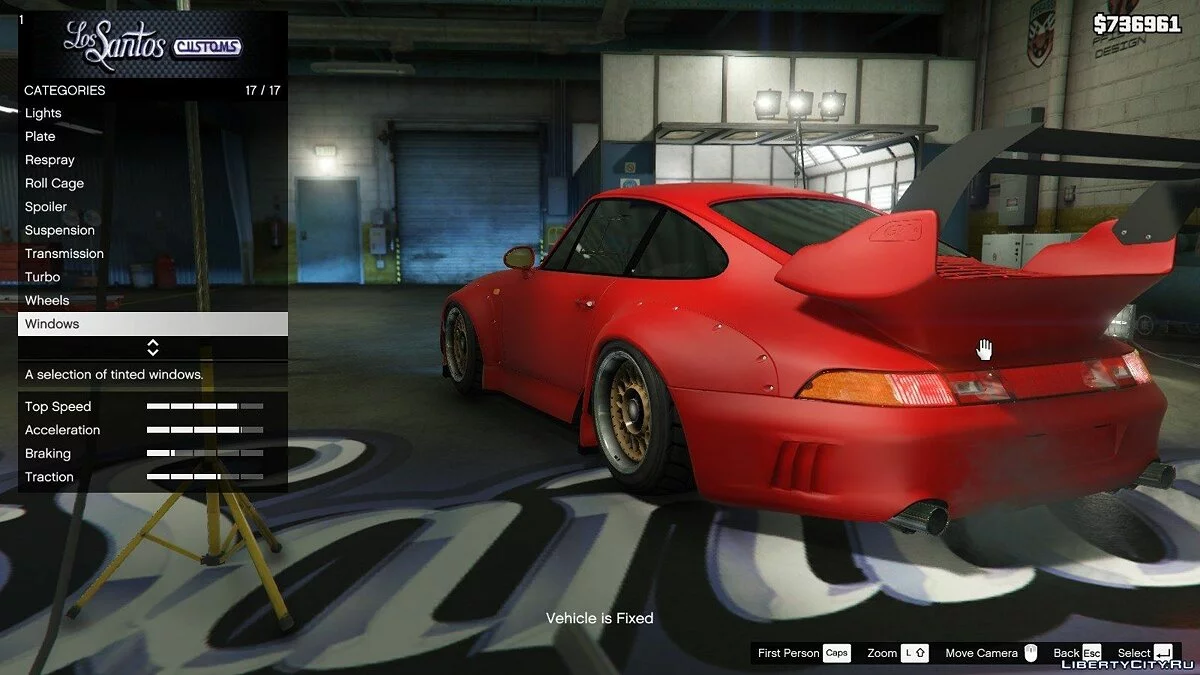 1995 Porsche 911 GT2 (993) Rauh-Welt Begriff (RWB) v2.1 / GTA 5