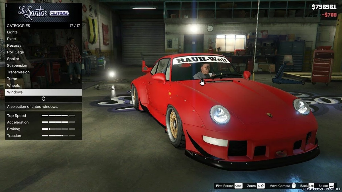 1995 Porsche 911 GT2 (993) Rauh-Welt Begriff (RWB) v2.1 / GTA 5