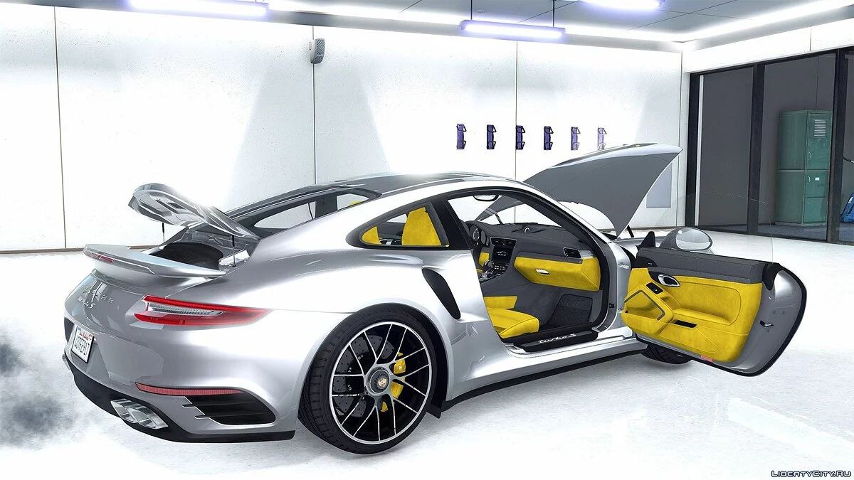 2016 Porsche 911 Turbo S [Add-On / Replace | Auto Spoiler | Animated | Template] 1.2 / GTA 5