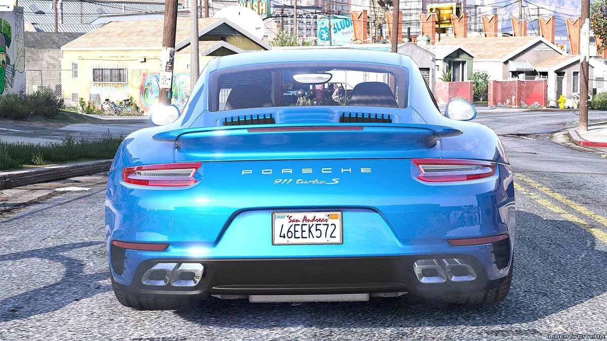 2016 Porsche 911 Turbo S [Add-On / Replace | Auto Spoiler | Animated | Template] 1.2 / GTA 5