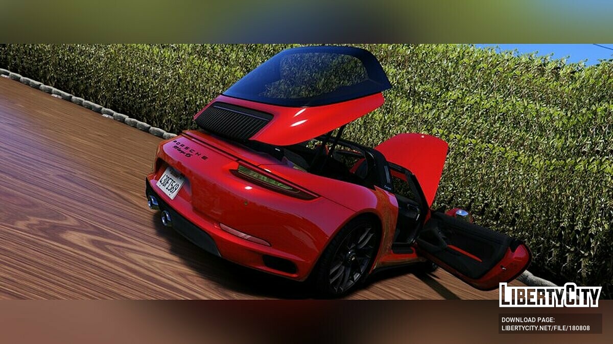 Скачать 2017 Porsche 911 Targa GTS 4 для GTA 5