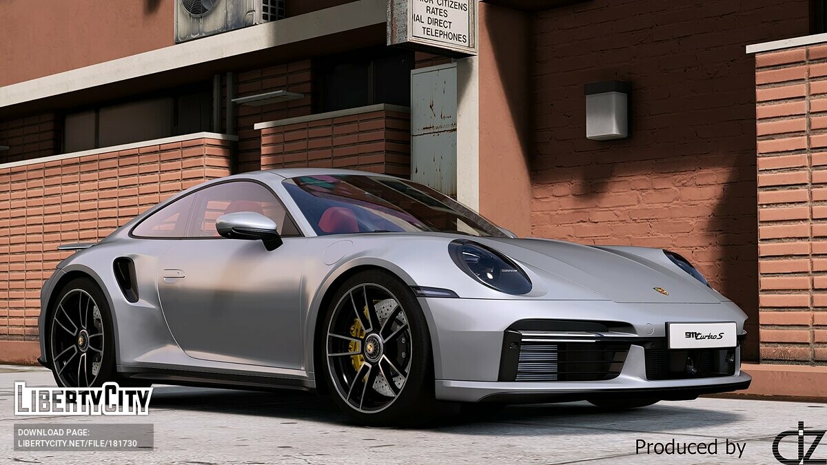 Скачать Porsche 911 Turbo S 2021 для GTA 5