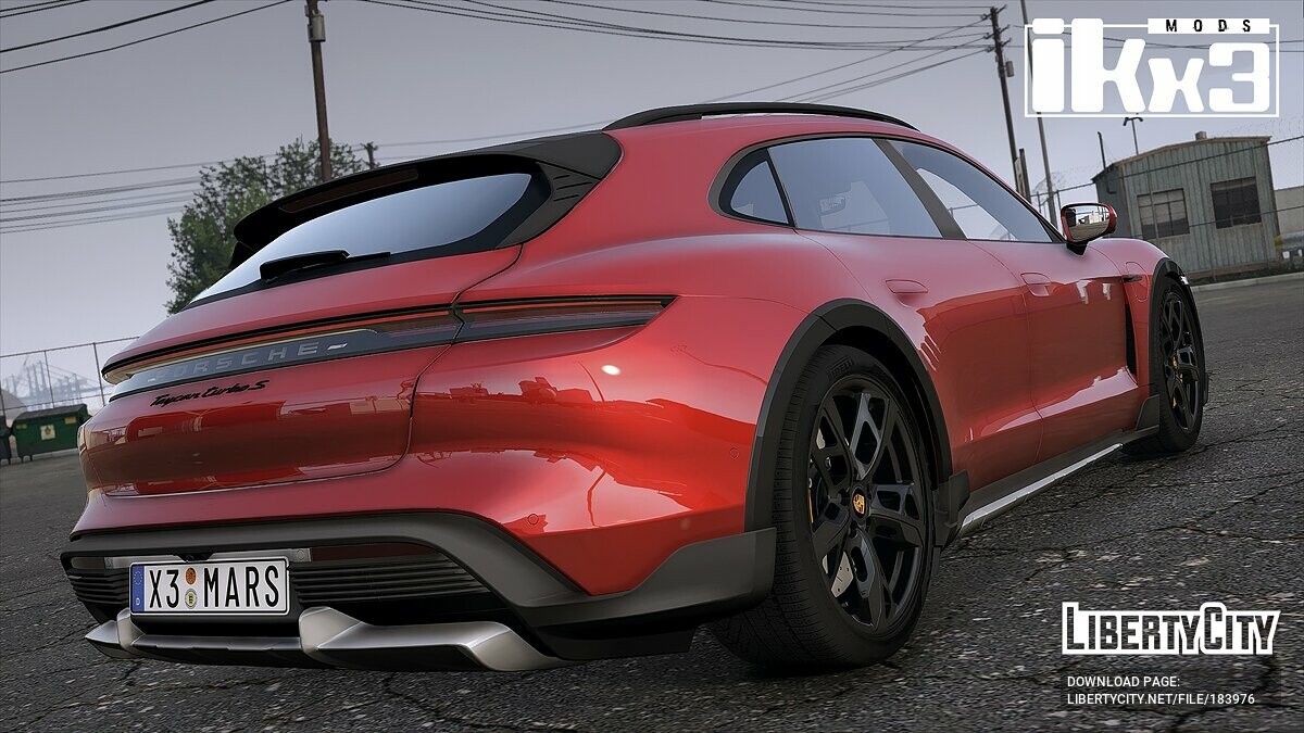 Скачать Porsche Taycan Turbo S Cross Turismo 2022 для GTA 5