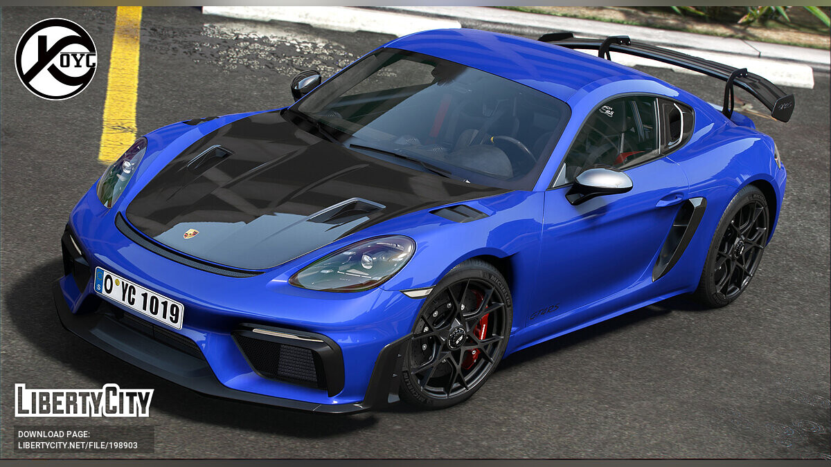 Скачать 2022 Cayman GT4 RS [Add-On | Extras] для GTA 5