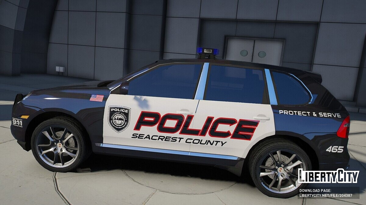 Скачать 2008 Porsche Cayenne Turbo Police для GTA 5