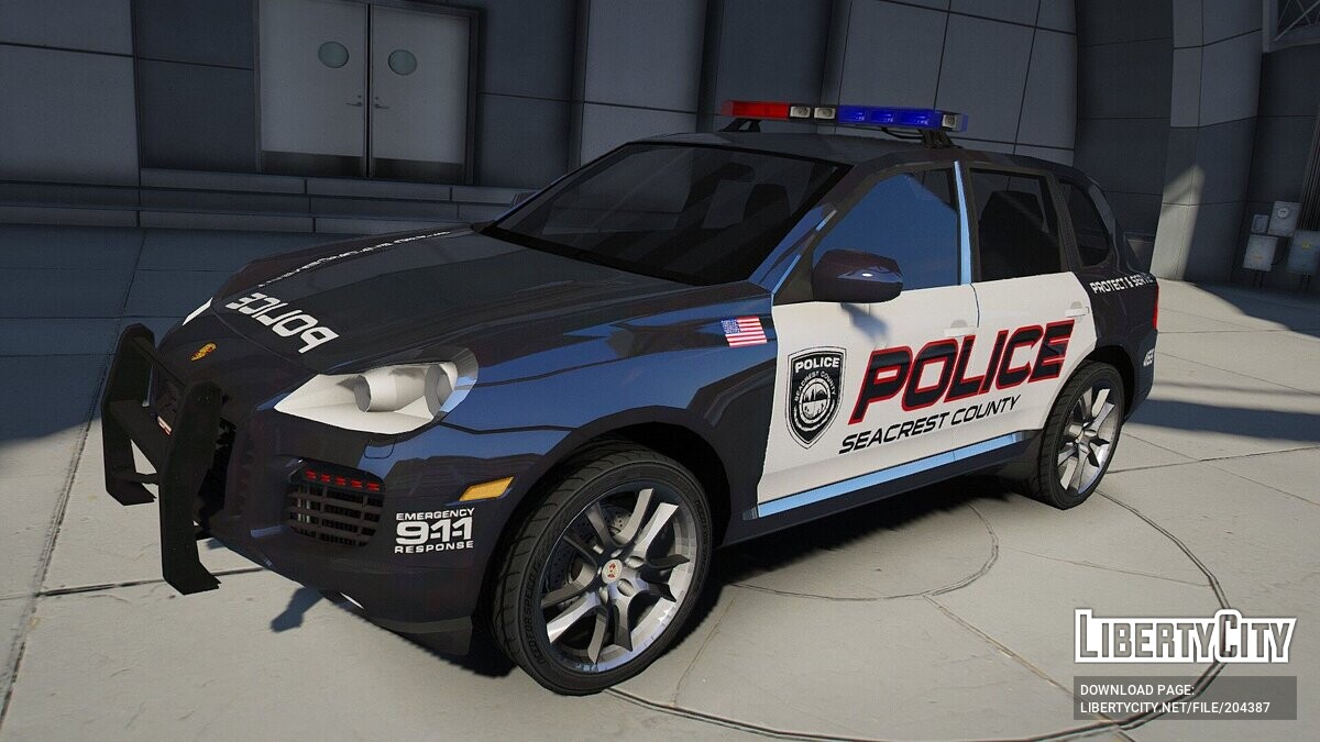 Скачать 2008 Porsche Cayenne Turbo Police для GTA 5