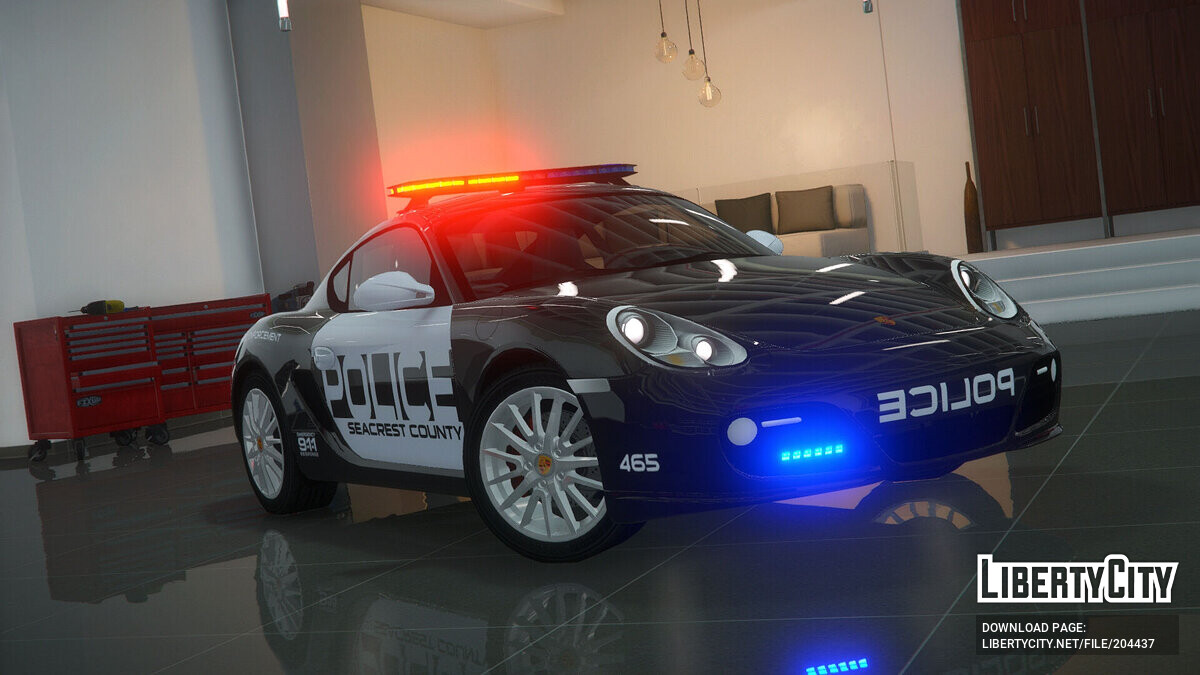 Скачать Porsche Cayman S Police для GTA 5