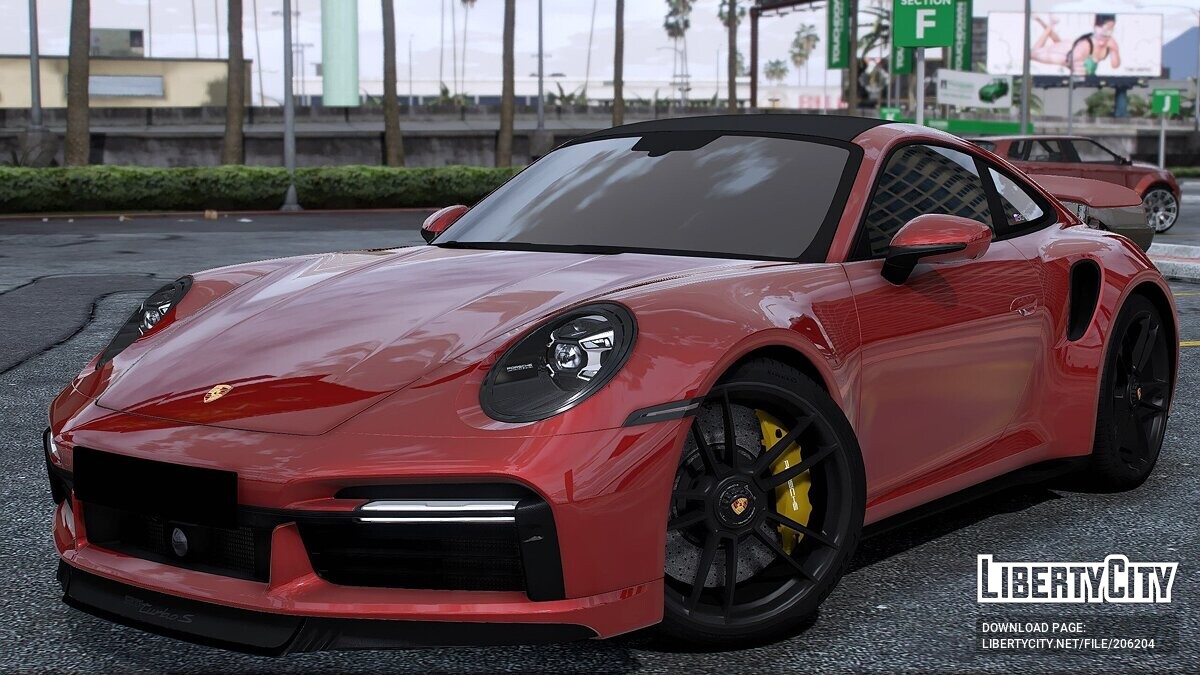 Скачать Porsche 911 TURBO S Red Scorpion 2021 для GTA 5