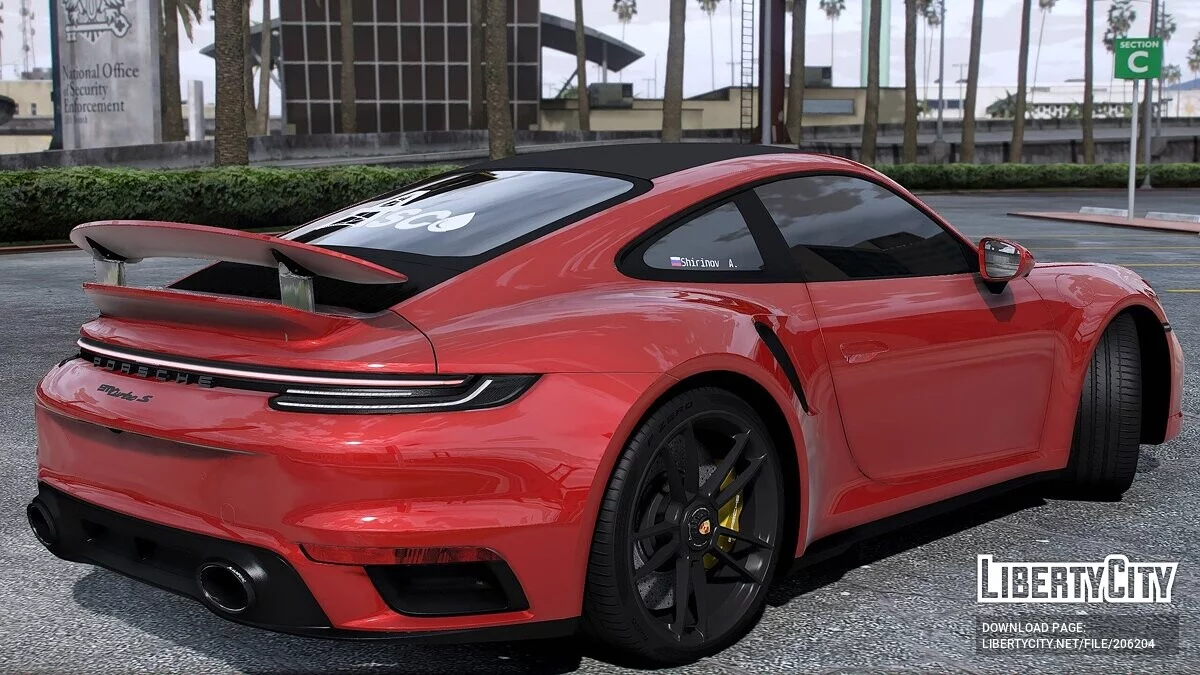 Porsche 911 TURBO S Red Scorpion 2021 / GTA 5