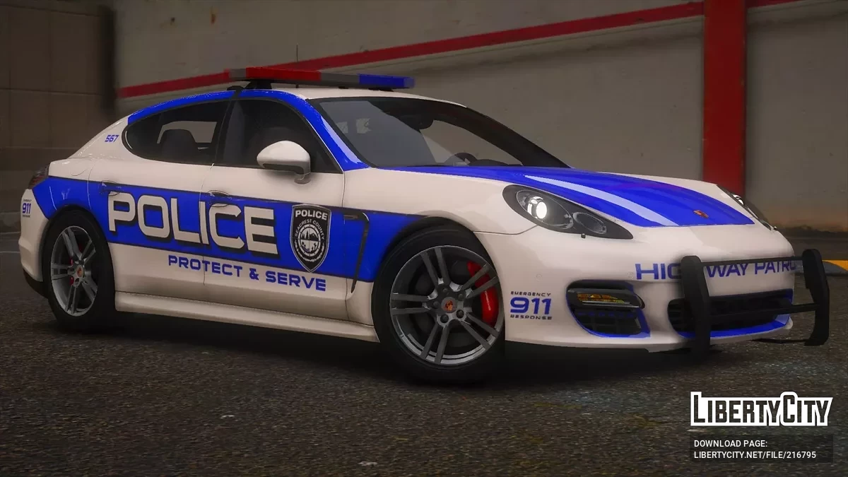 2010 Porsche Panamera Turbo SCPD v1.0 / GTA 5