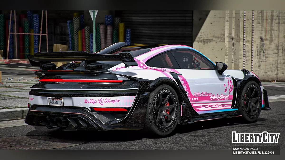 Porsche 911 Evo Mansory Harley Quinn / GTA 5