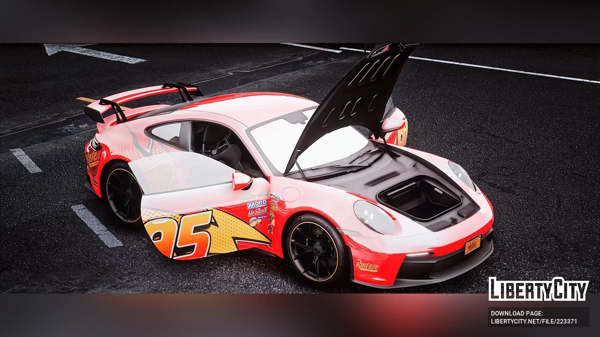 Porshce 911 GT3 RS Lightning McQueen Edition / GTA 5