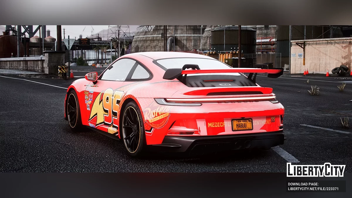 Porshce 911 GT3 RS Lightning McQueen Edition / GTA 5