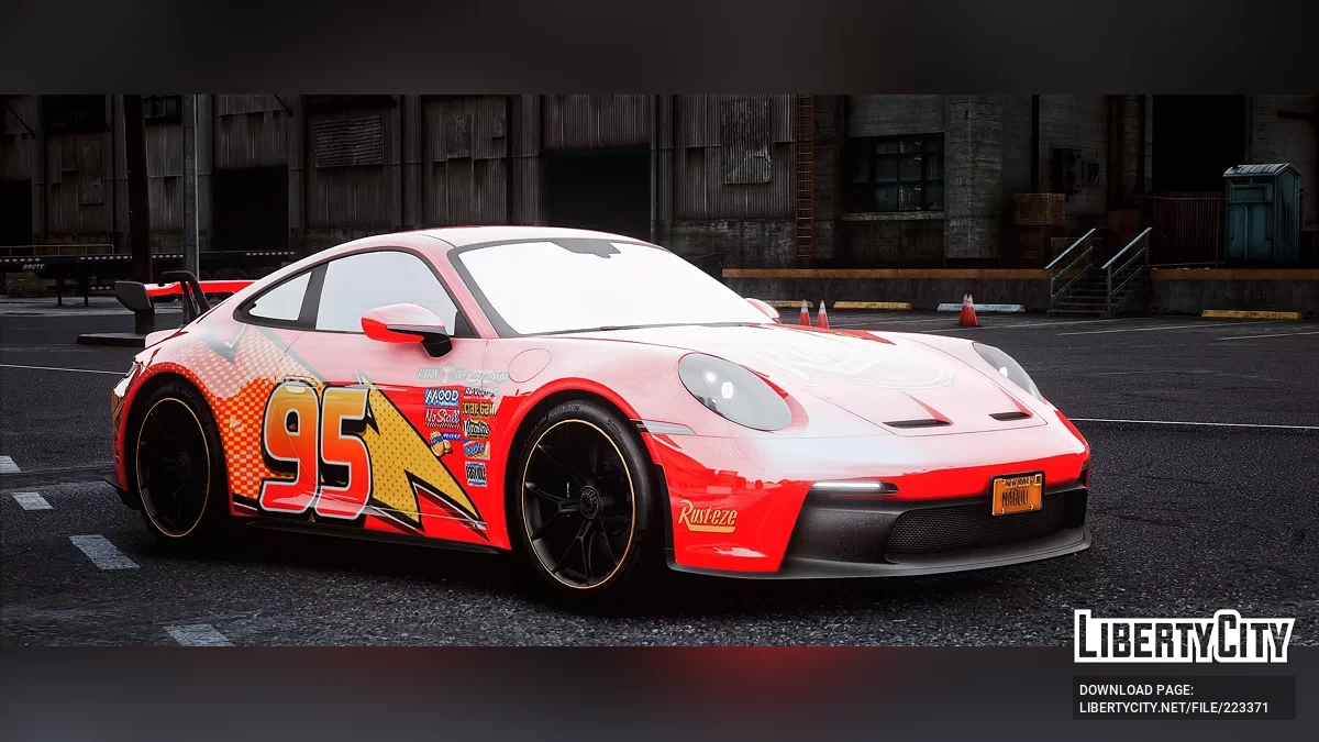 Porshce 911 GT3 RS Lightning McQueen Edition / GTA 5