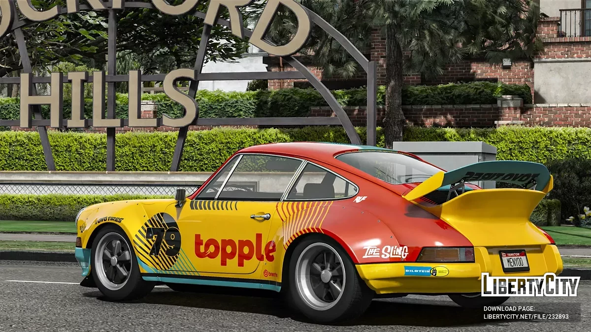 1973 Porsche 911 Carrera RS 79 topple / GTA 5