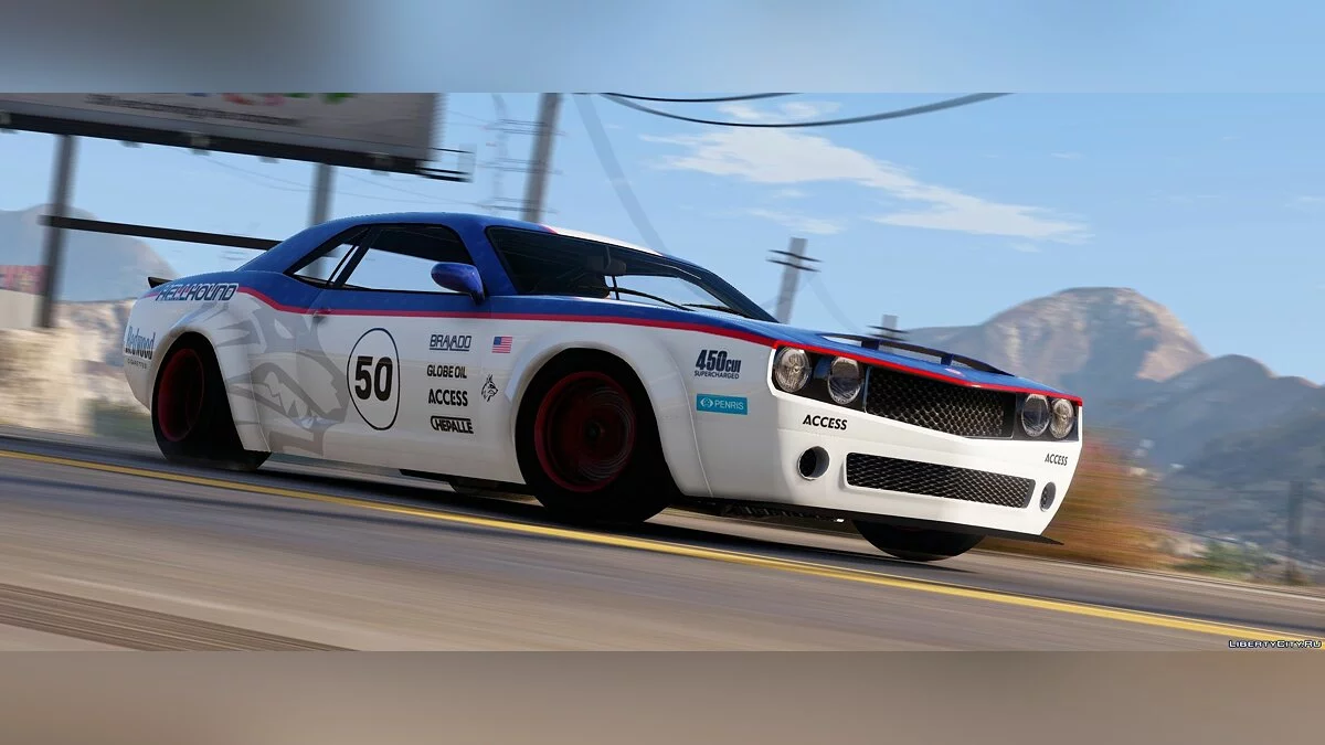 Bravado Gauntlet Hellhound [Add-On | Liveries | Template] 2.0 / GTA 5