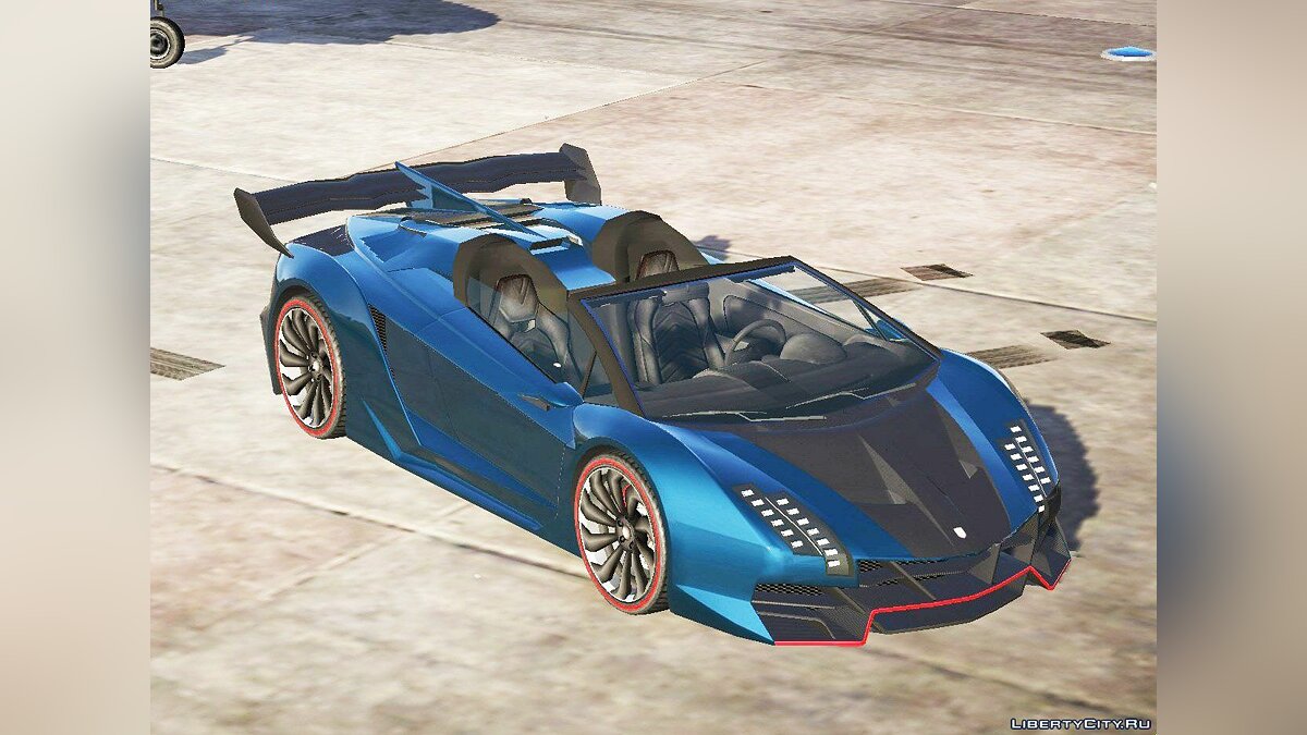 Скачать Pegassi Zentorno Roadster [Add-On] 0.095 для GTA 5