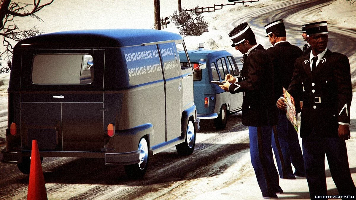 Renault Estafette Gendarmerie 1959 / GTA 5