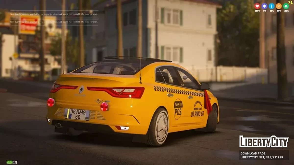 2019 Renault Megane Etiket Taksi / GTA 5