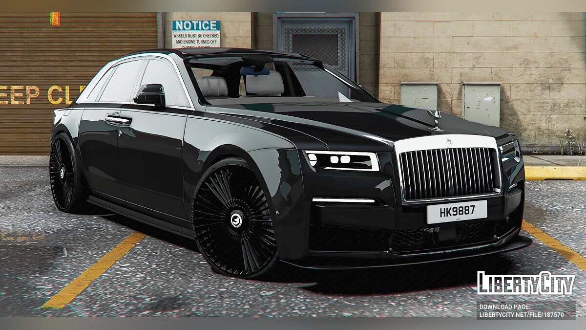 Скачать 2021 Rolls-Royce Ghost Black Edition для GTA 5