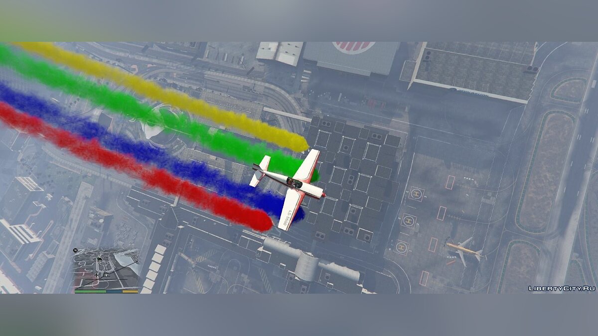 Stunt Plane Smoke (4x Rainbow Colors) для GTA 5 - Картинка #3