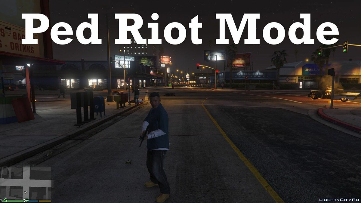 Скачать Ped Riot Mode (Мод хаоса) v0.1 для GTA 5