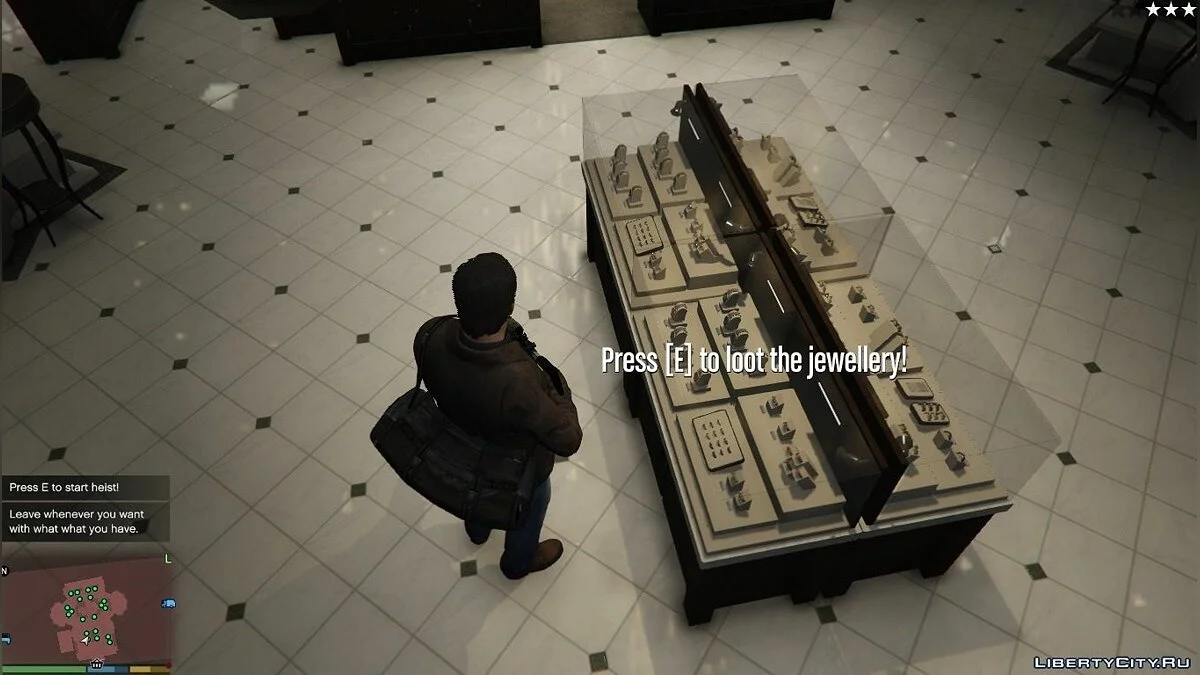 Ограбление ювелирки / Vangelico Jewellery Store Heist [LUA] v2 / GTA 5