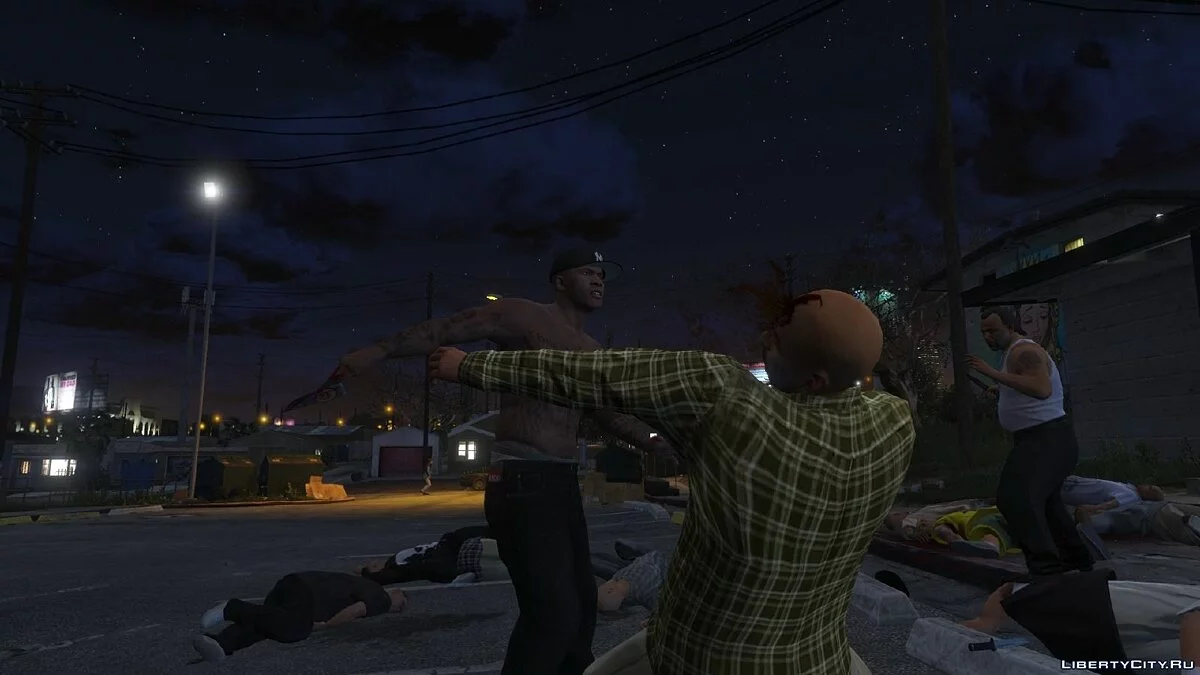 Реалистические драки / GTA V Realistic Brawling 1.6+ / GTA 5